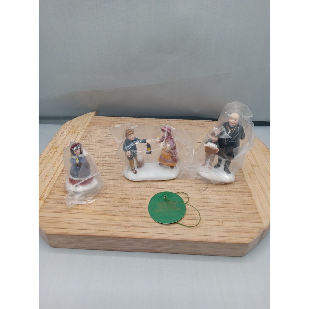 Dept 56 Dickens Village - A Peaceful Glow On Christmas Eve - Set of 3